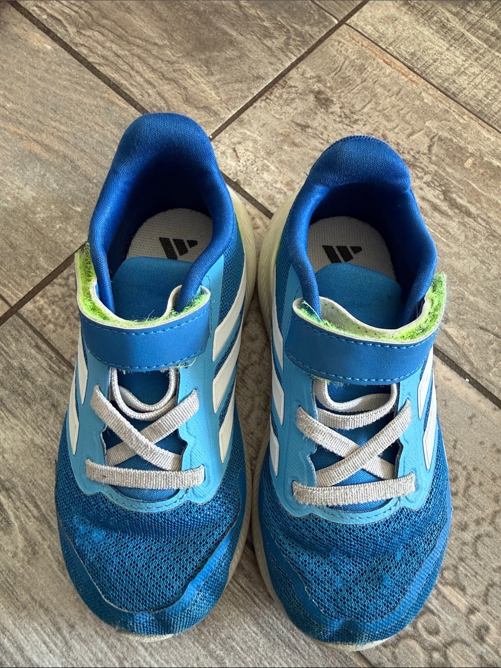 Nike Kids Blue Sneakers with White Stripes